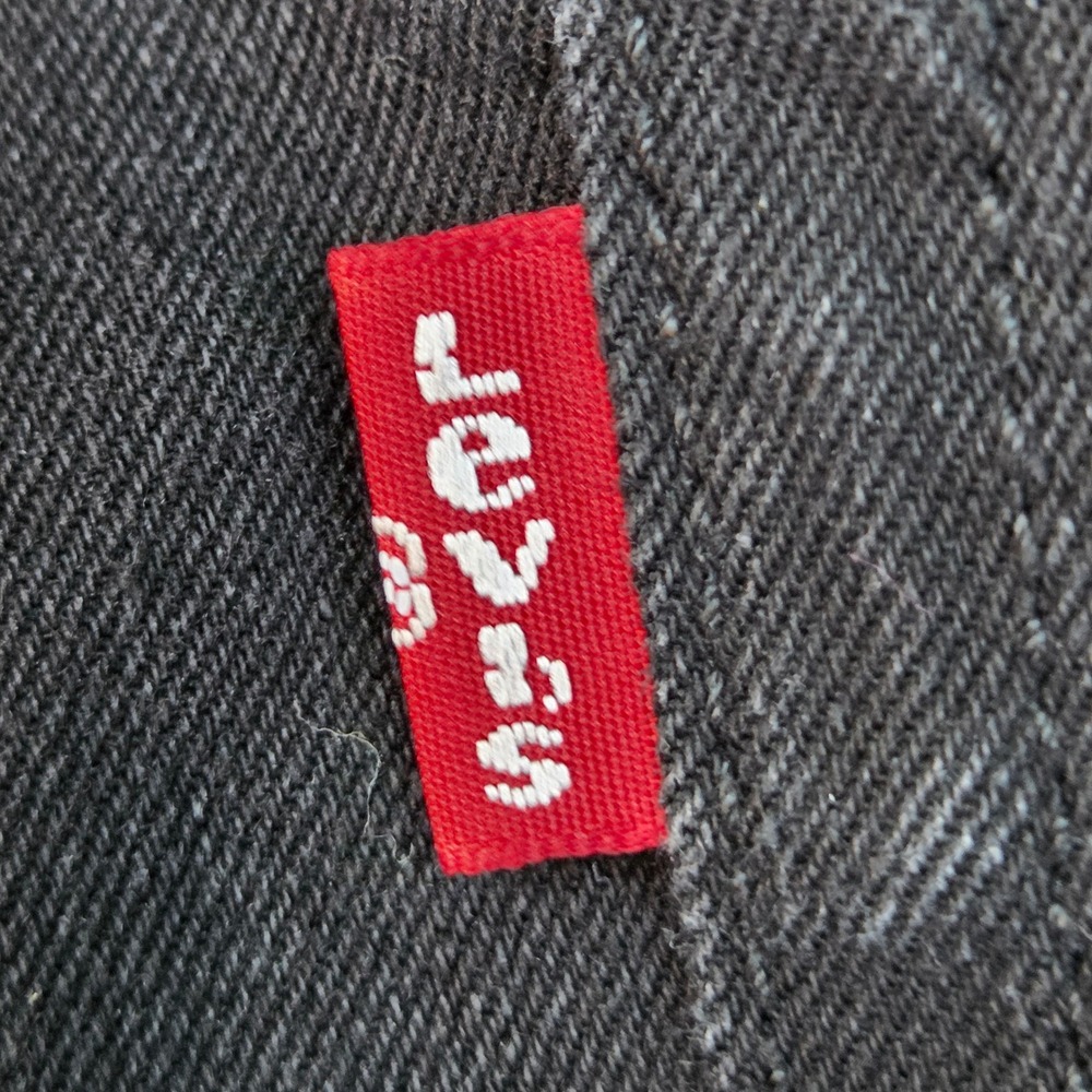 Levi's 726 High Rise Flare Jeans Womens 26 Slim Fit Stretch Denim Pants Black - Picture 9 of 11